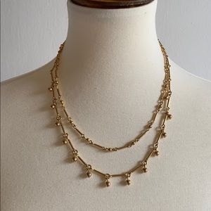Beaded double-strand necklace